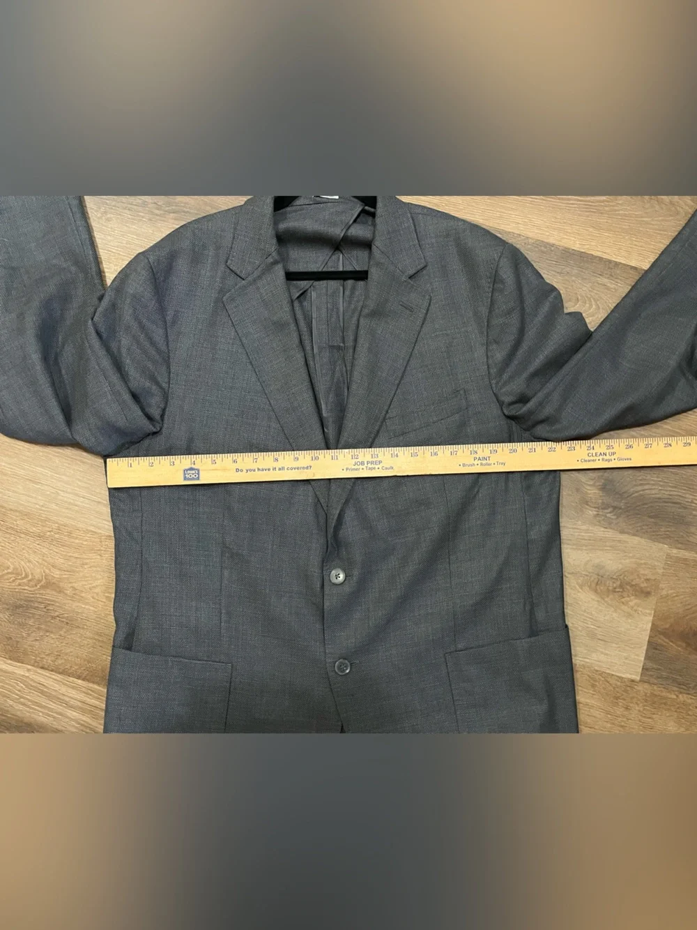 Peter Millar 100% Wool Suitcoat / Sport Coat | Charcoal Gray | 46R